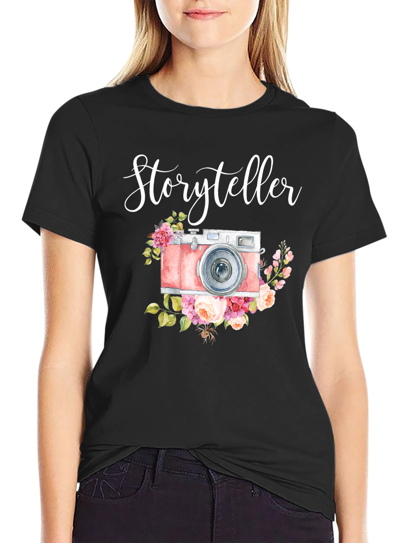Storyteller Camera Floral T-Shirt