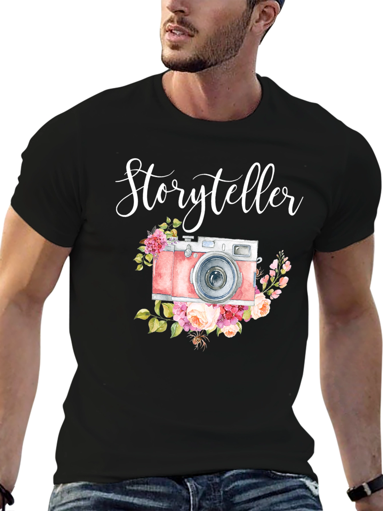 Storyteller Camera Floral T-Shirt