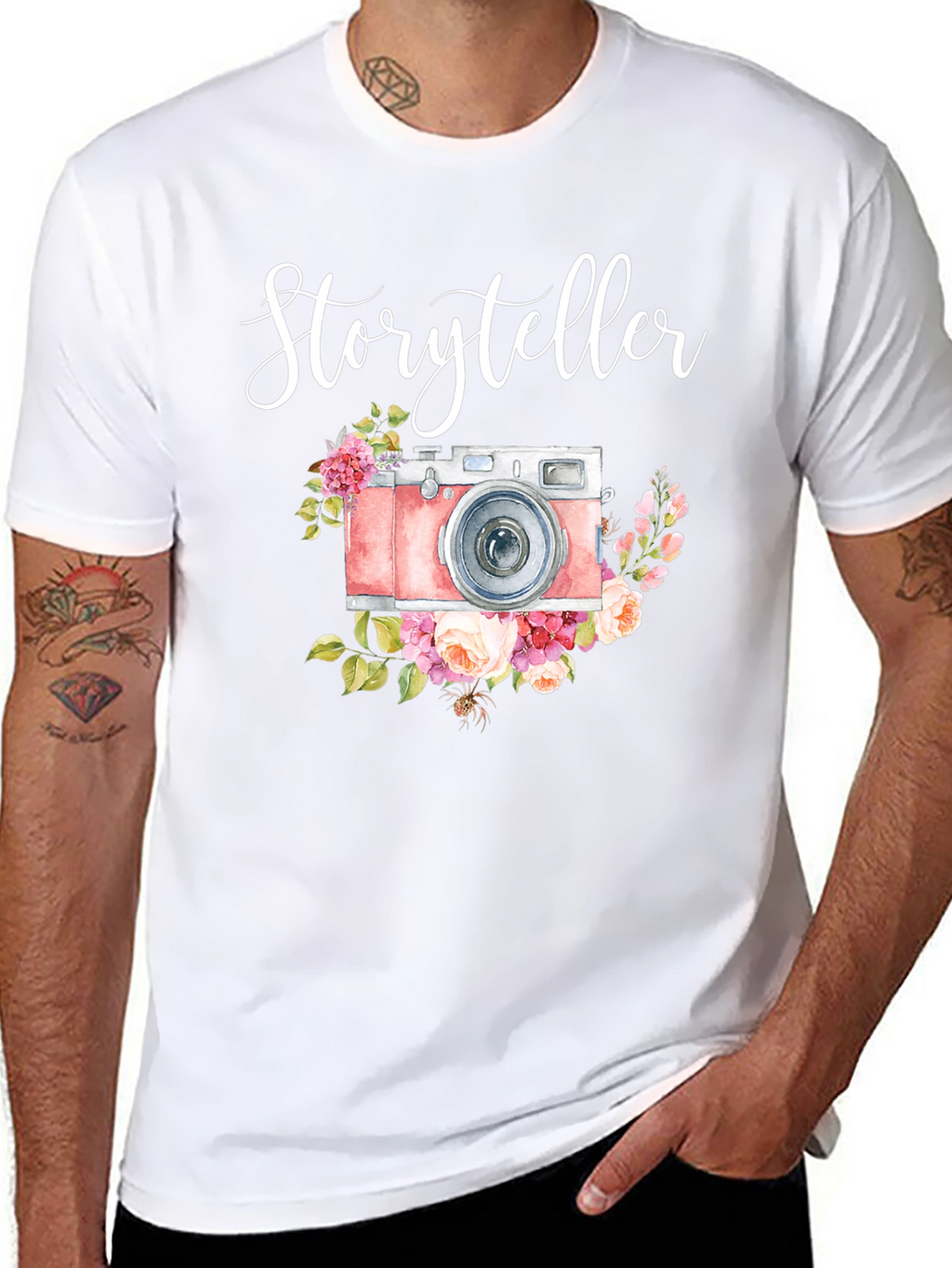 Storyteller Camera Floral T-Shirt