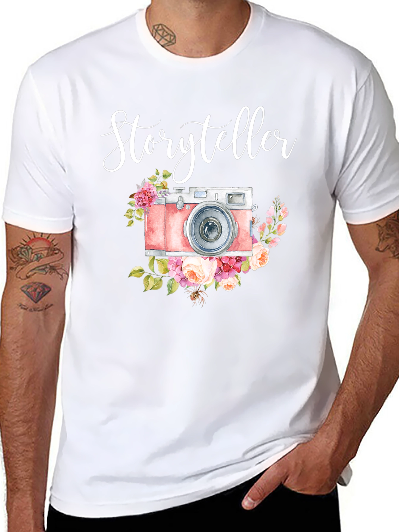 Storyteller Camera Floral T-Shirt