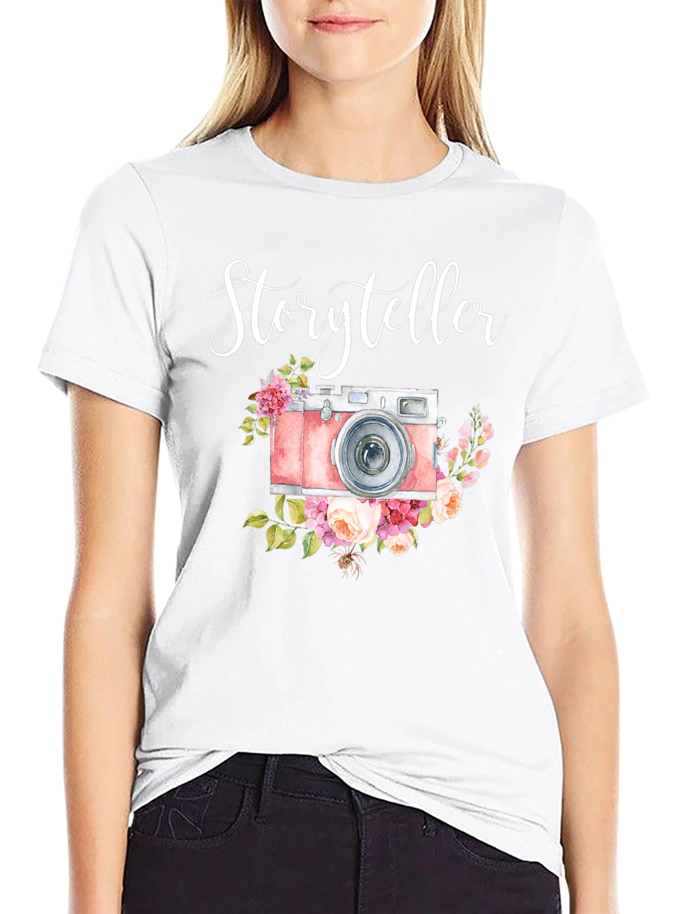 Storyteller Camera Floral T-Shirt