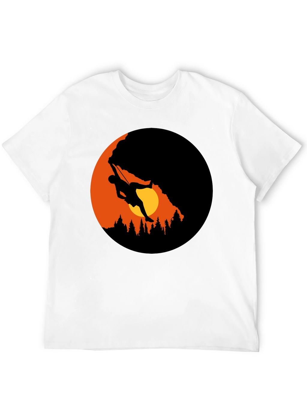 Mountain Climber Graphic Black T-Shirt