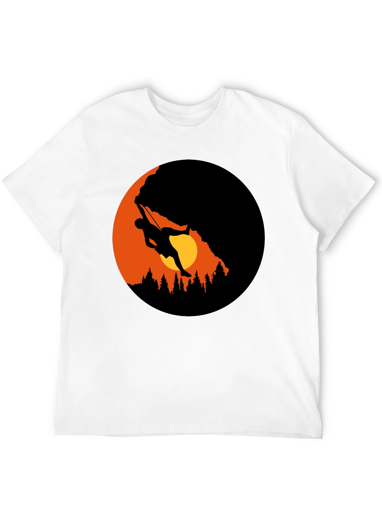 Mountain Climber Graphic Black T-Shirt