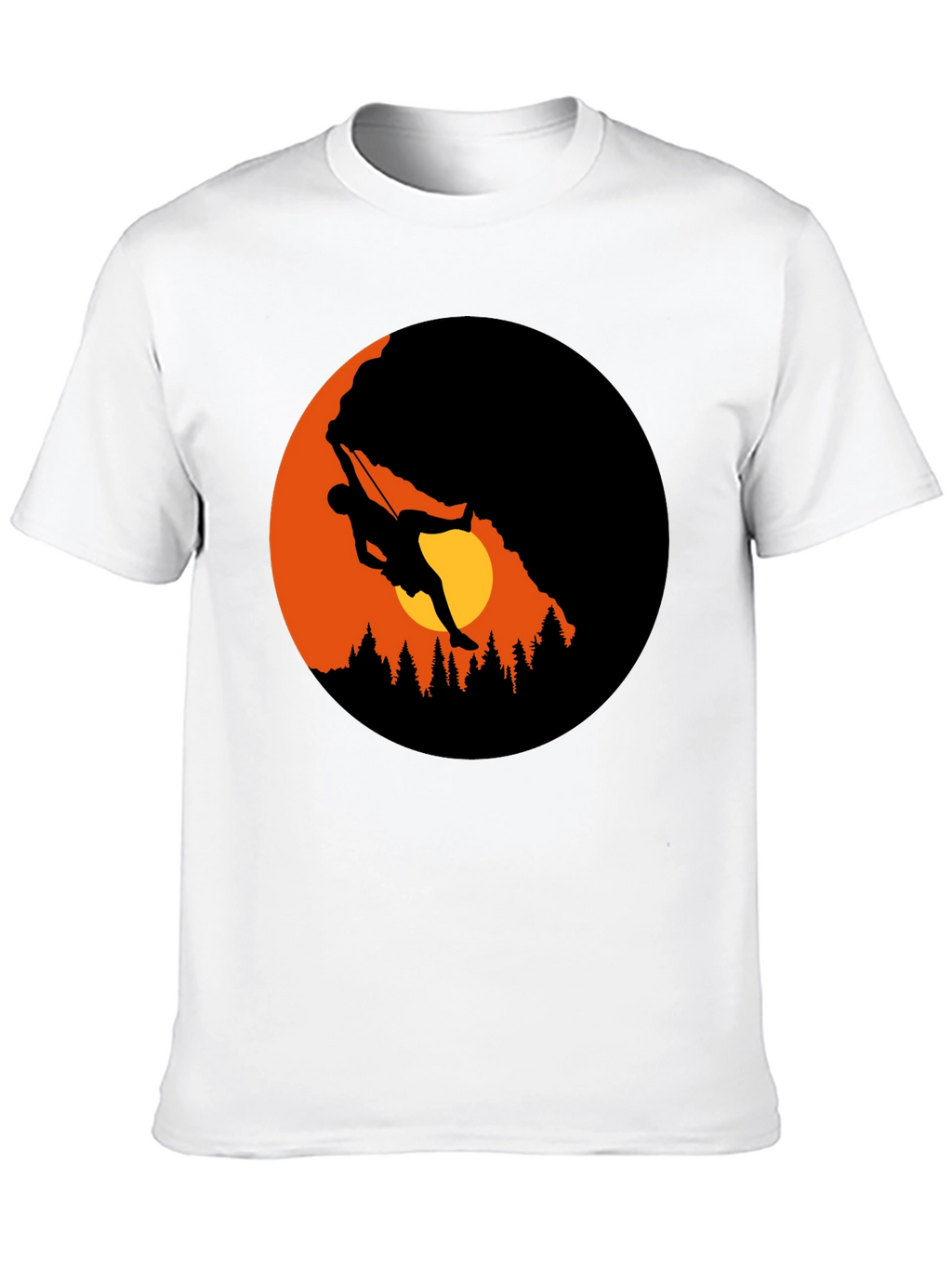 Mountain Climber Graphic Black T-Shirt