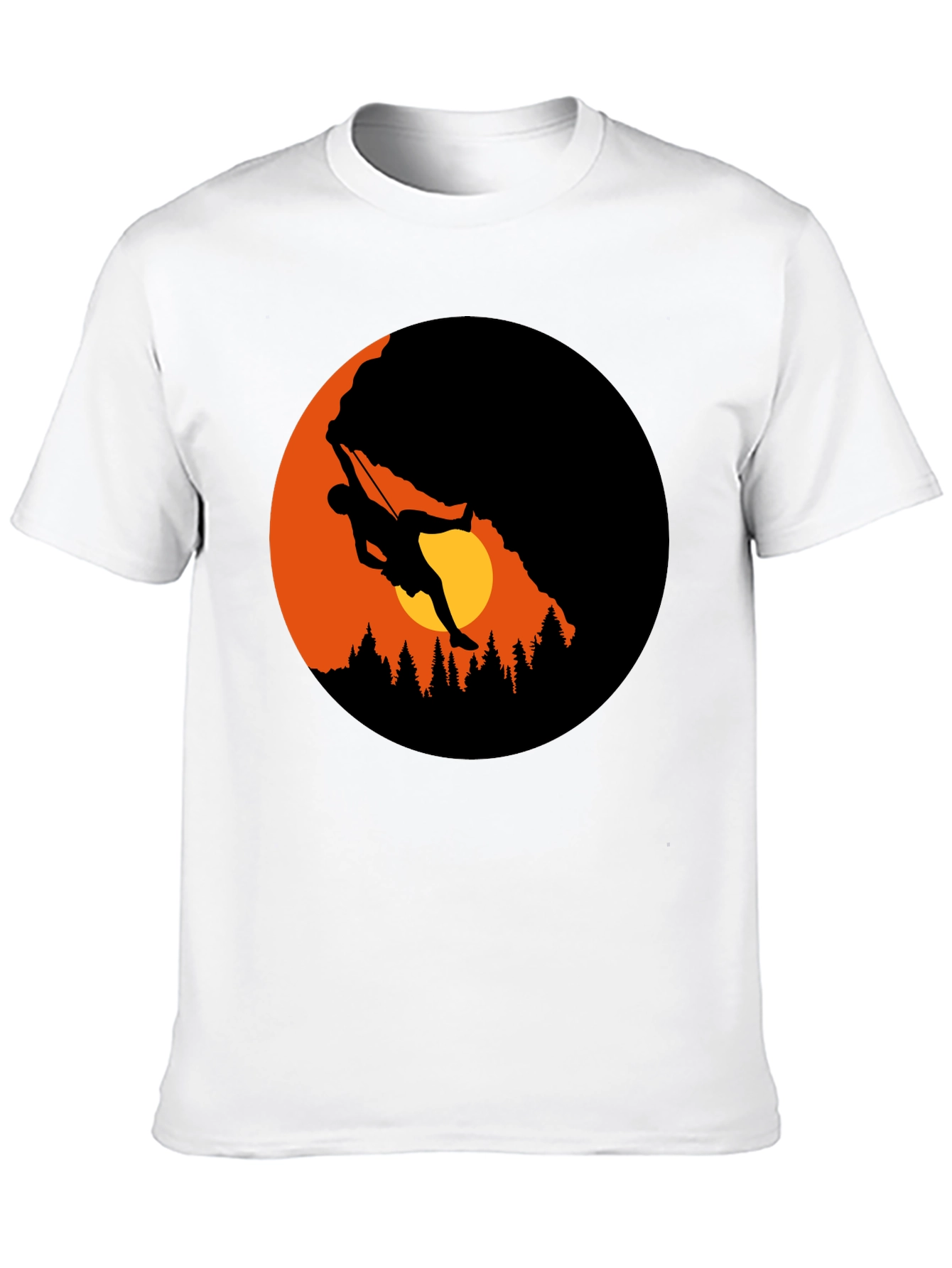 Mountain Climber Graphic Black T-Shirt