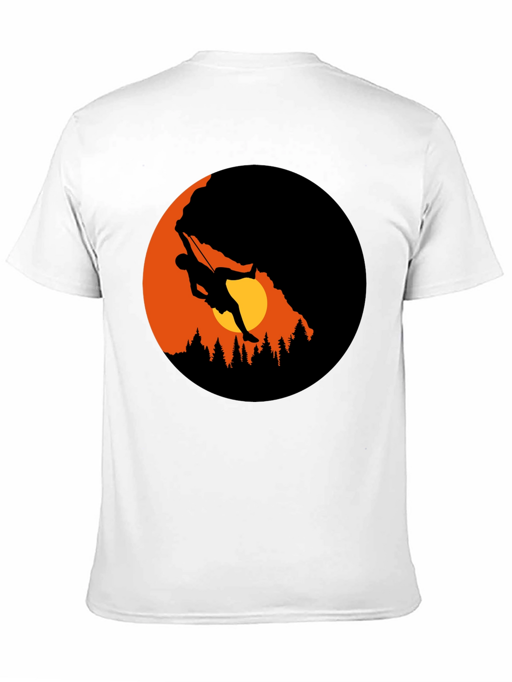Mountain Climber Graphic Black T-Shirt