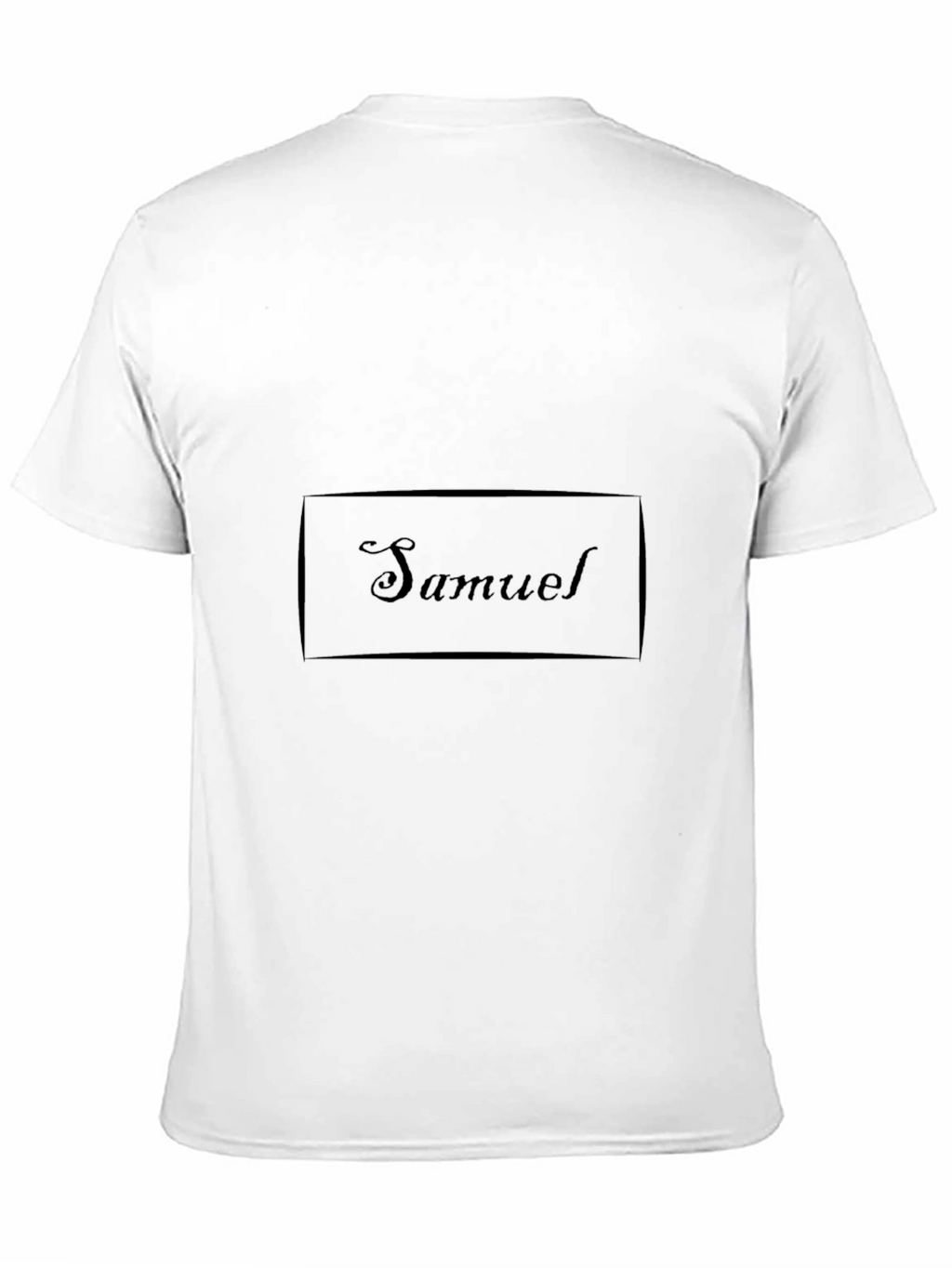 Samuel Personalized Black T-Shirt