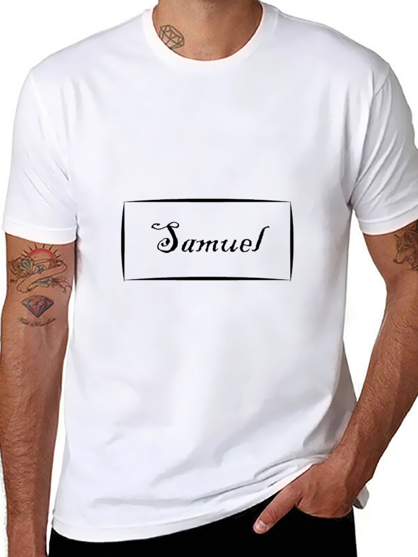 Samuel Personalized Black T-Shirt