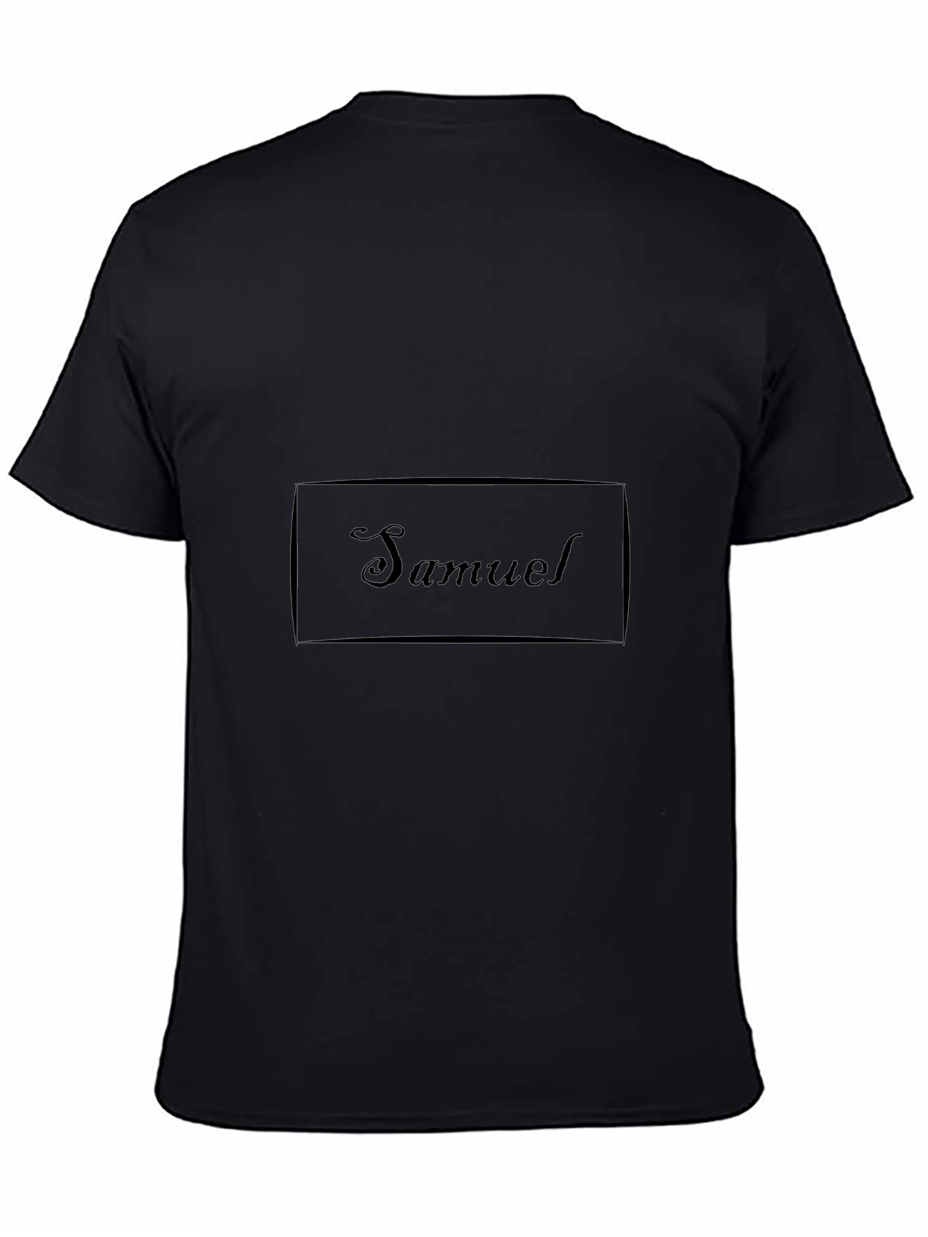 Samuel Personalized Black T-Shirt