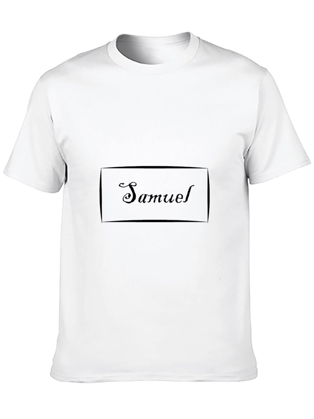 Samuel Personalized Black T-Shirt