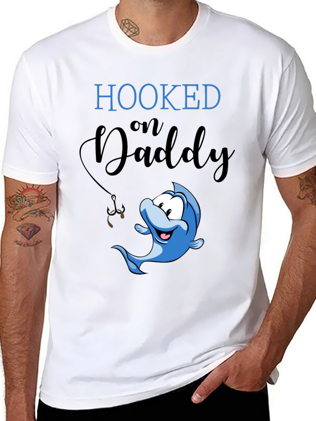Hooked on Daddy T-Shirt | Fathers Day Gift