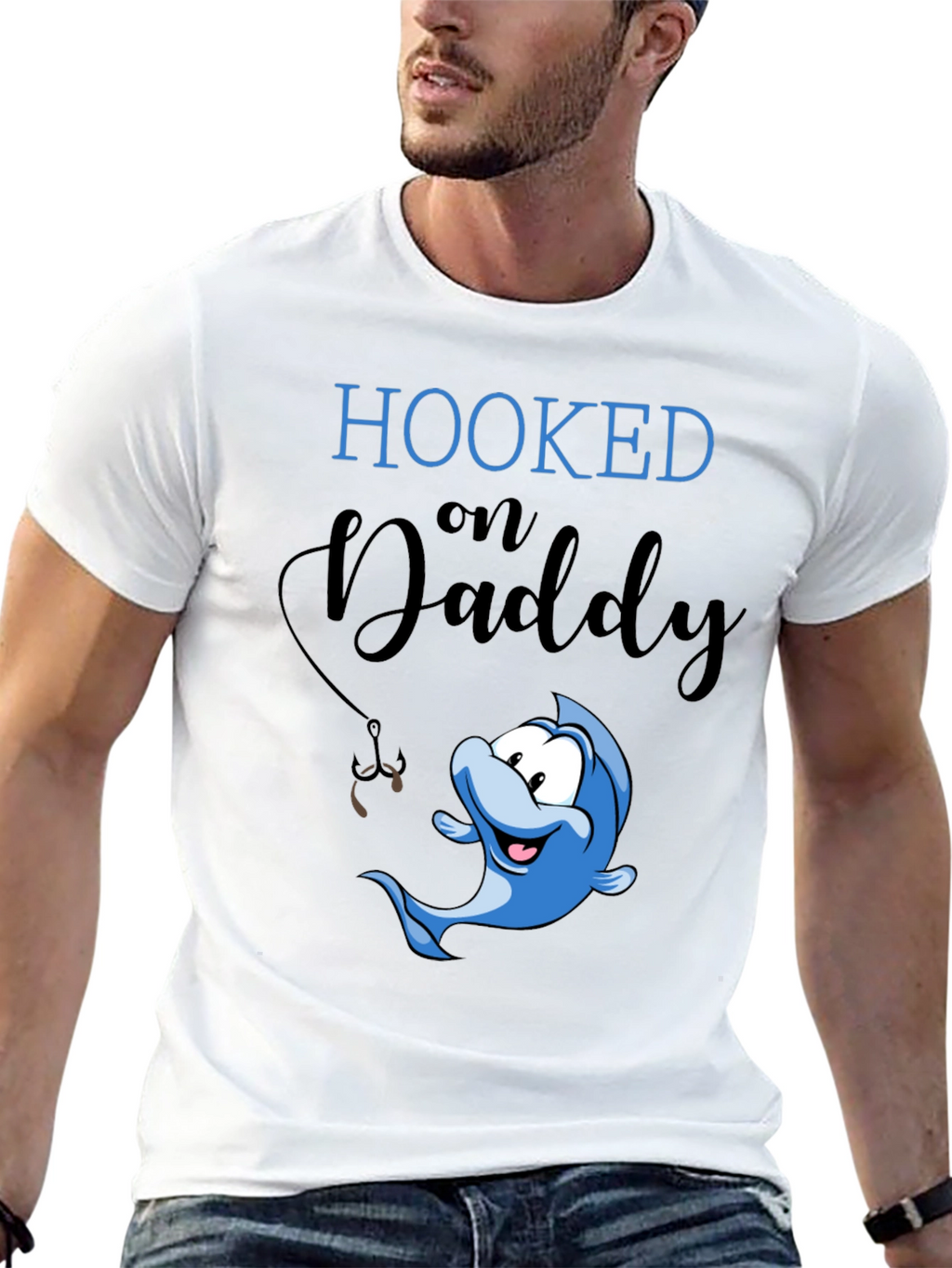 Hooked on Daddy T-Shirt | Fathers Day Gift