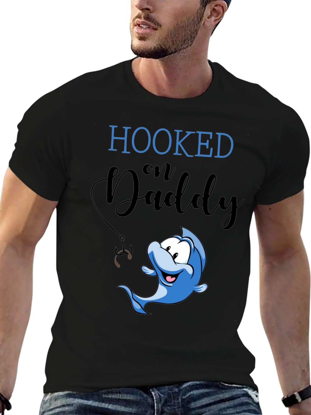 Hooked on Daddy T-Shirt | Fathers Day Gift