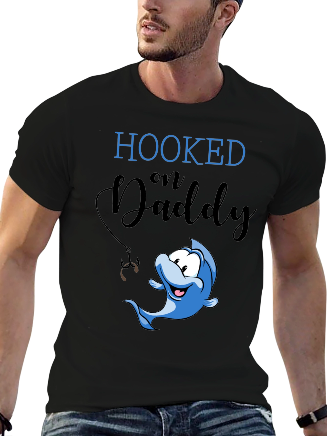 Hooked on Daddy T-Shirt | Fathers Day Gift