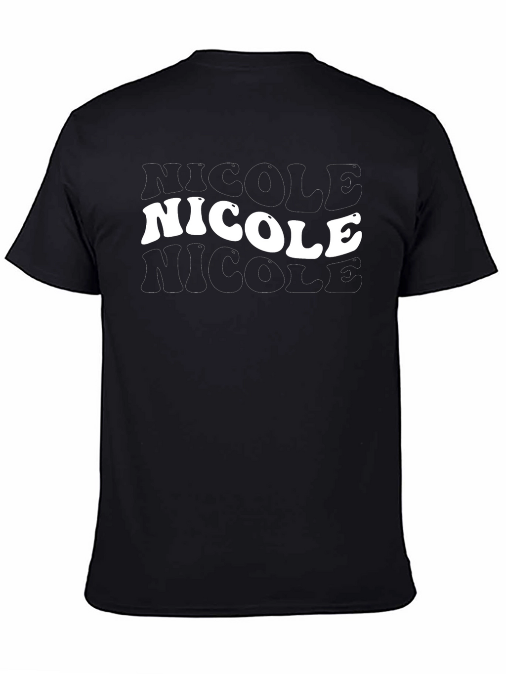 Nicole Retro T-Shirt - Black