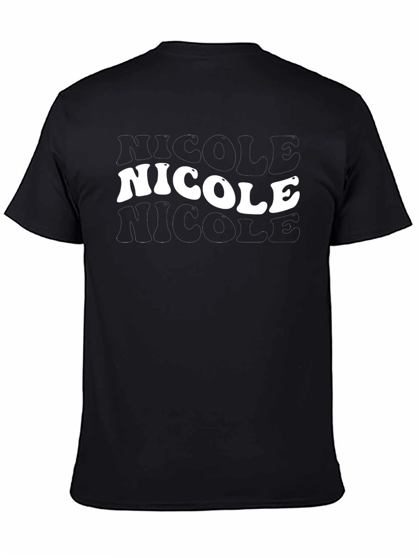 Nicole Retro T-Shirt - Black