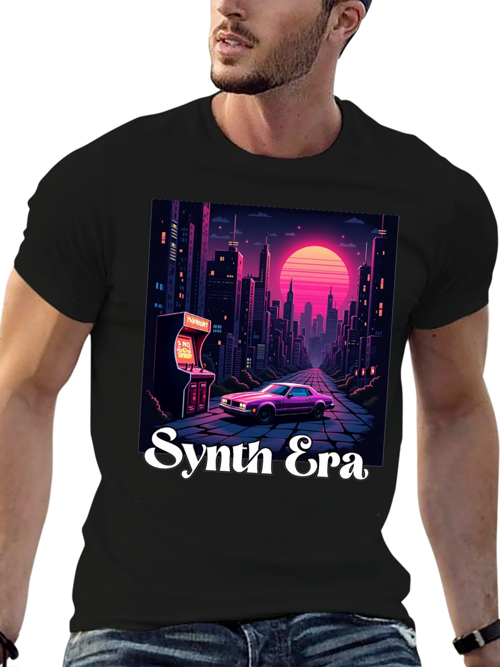 Synth Era T-Shirt: Retro 80s Style
