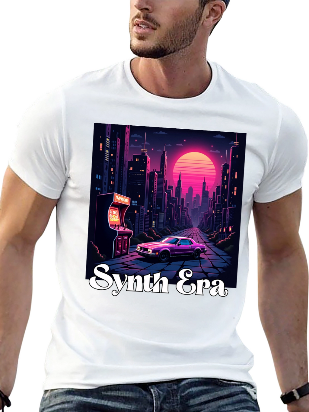 Synth Era T-Shirt: Retro 80s Style