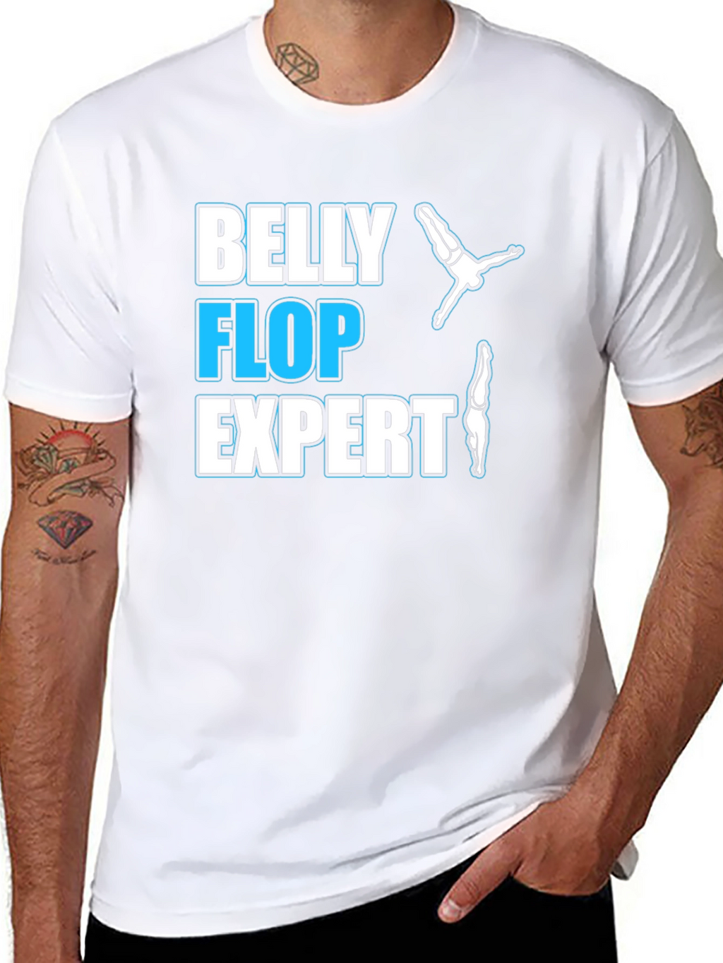 Belly Flop Expert T-Shirt - Funny Diving Tee
