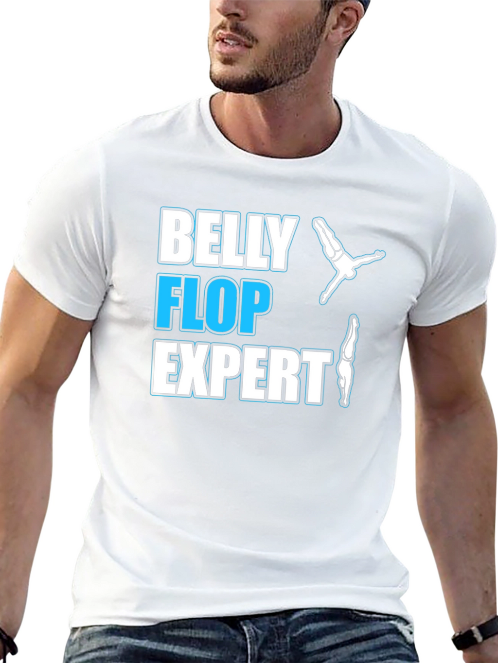 Belly Flop Expert T-Shirt - Funny Diving Tee