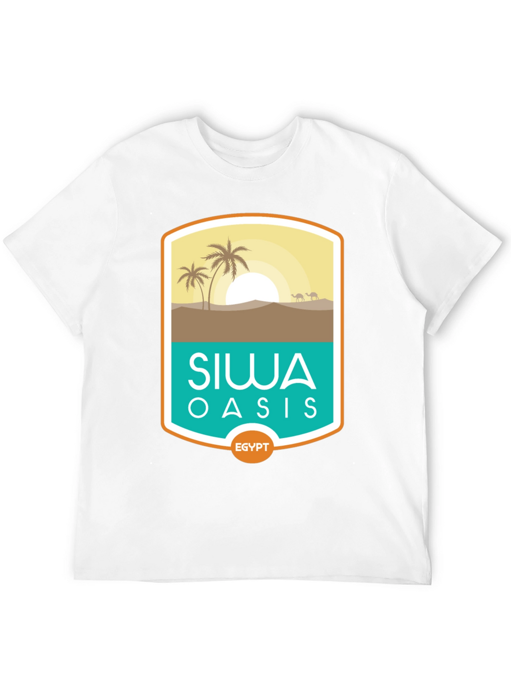 Siwa Oasis Egypt Tee - Desert Scene Graphic T-Shirt