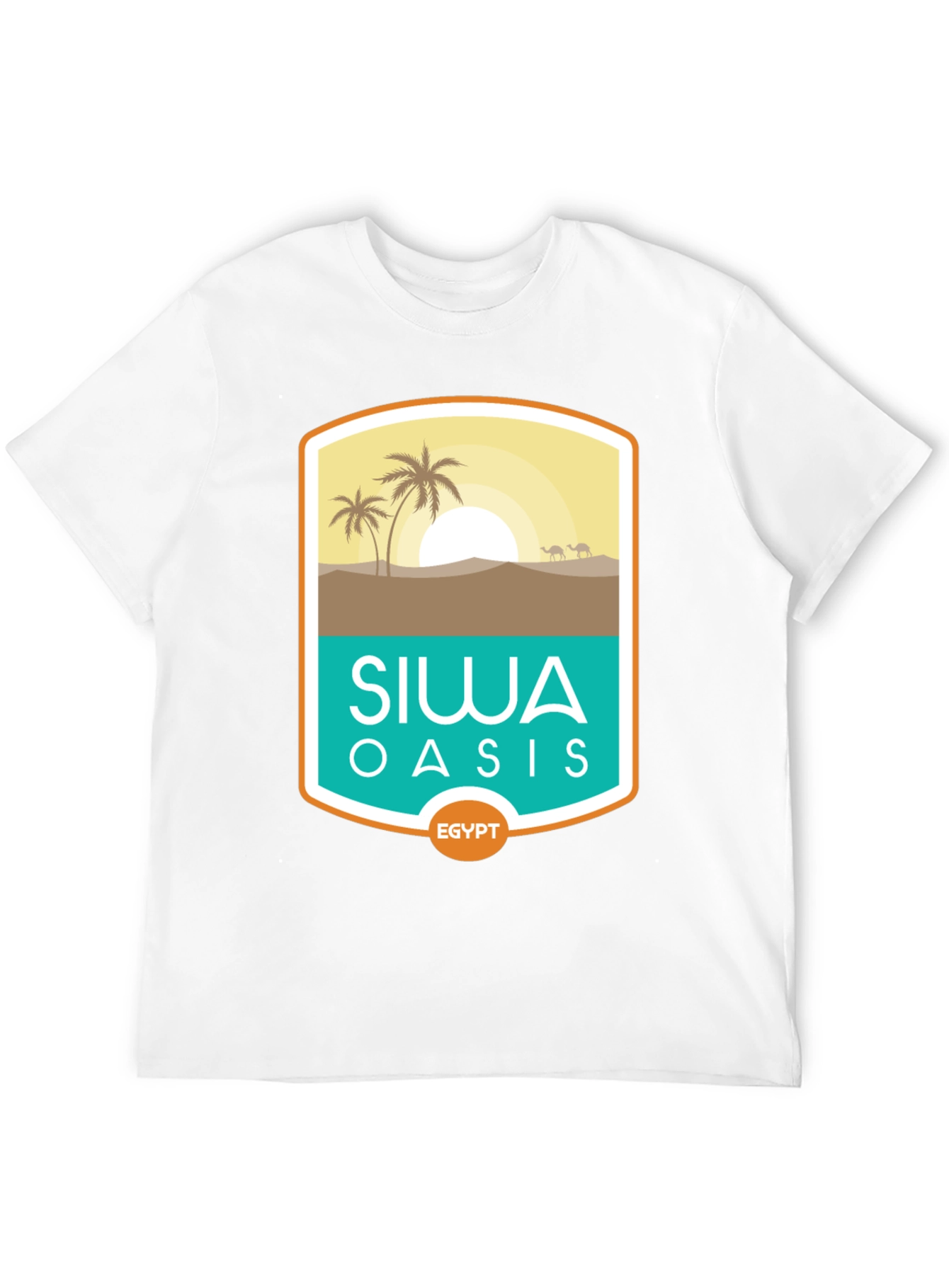 Siwa Oasis Egypt Tee - Desert Scene Graphic T-Shirt