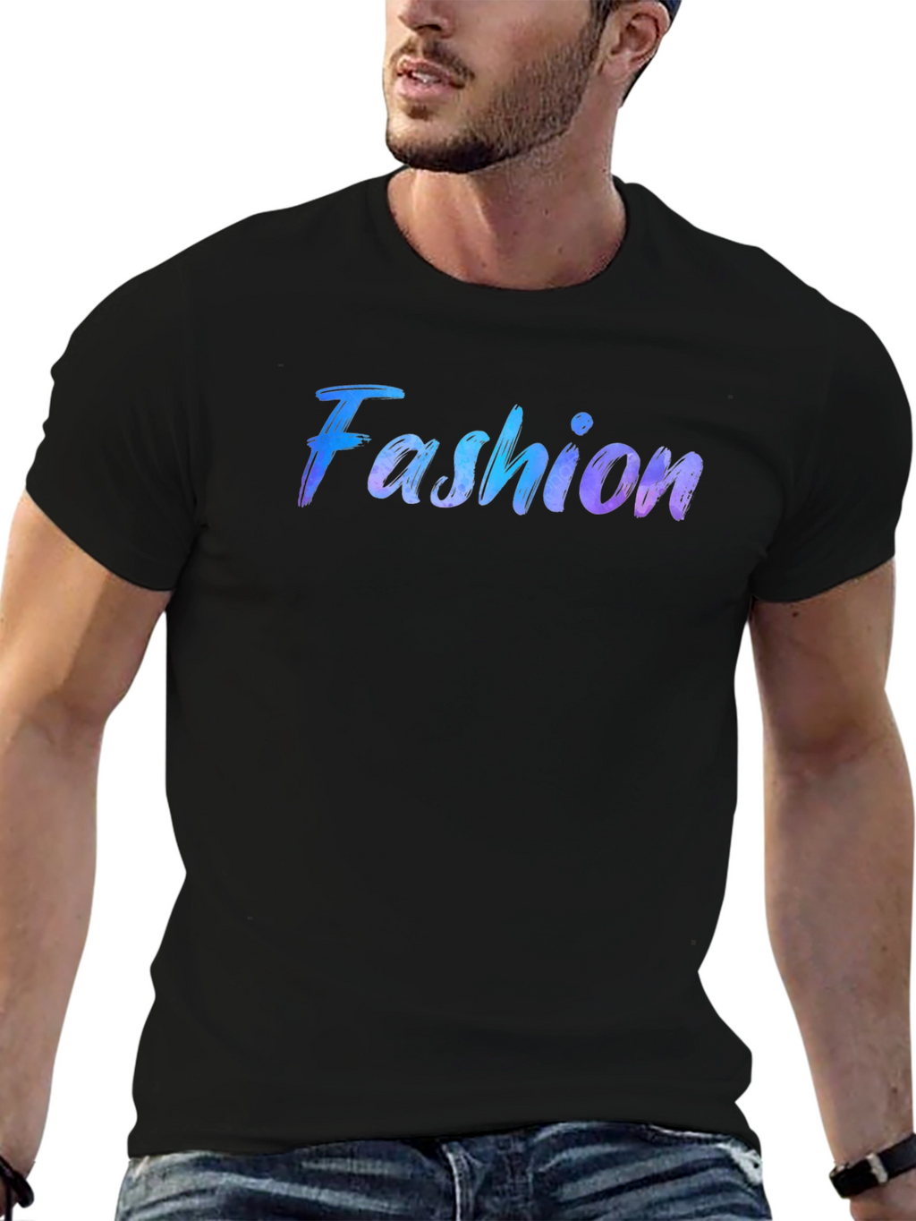 Fashion Graphic Black T-Shirt