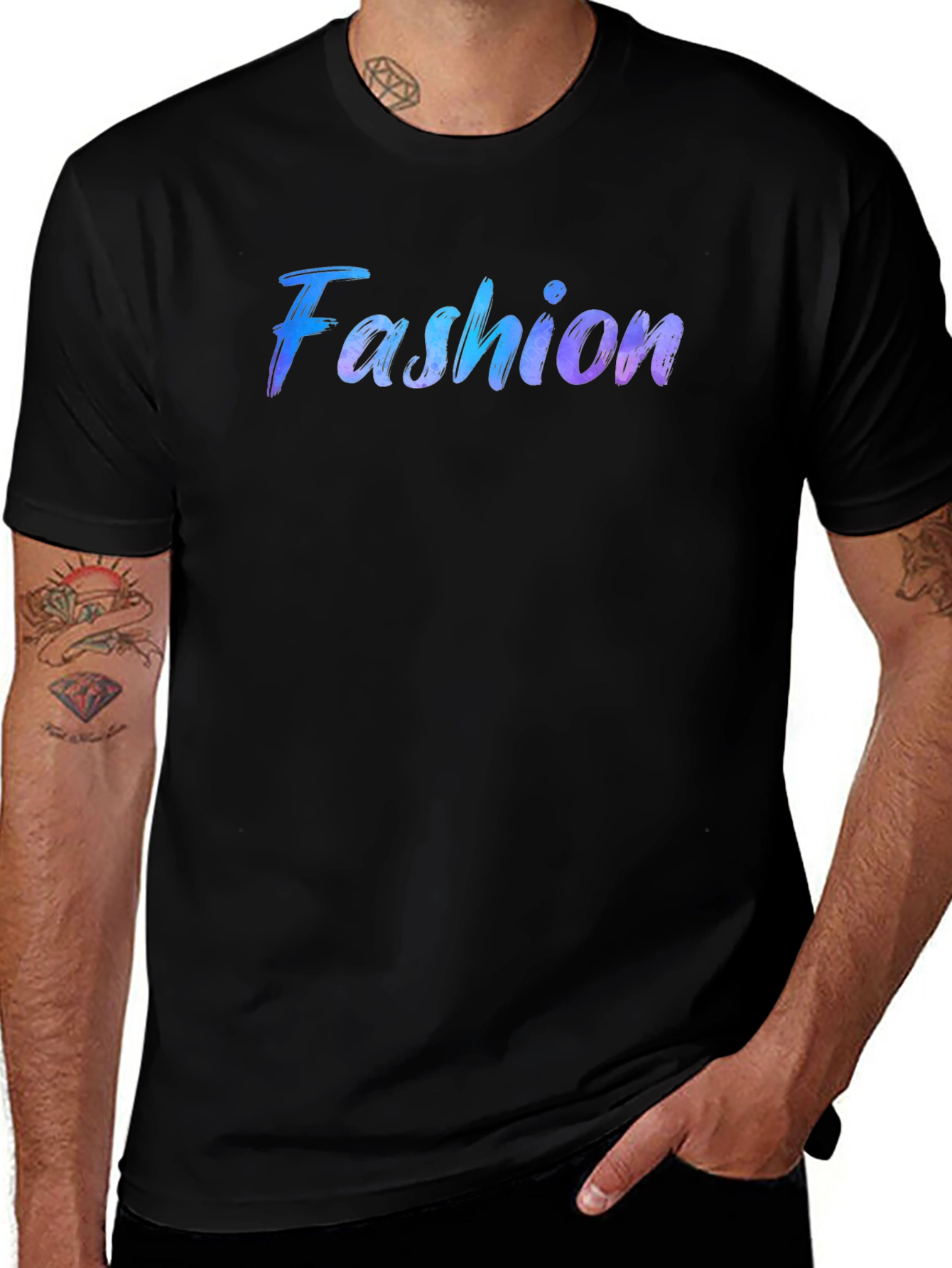 Fashion Graphic Black T-Shirt