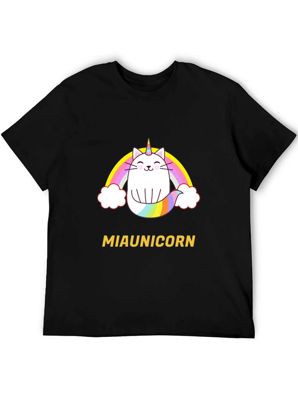 Miaunicorn Cat Rainbow T-Shirt