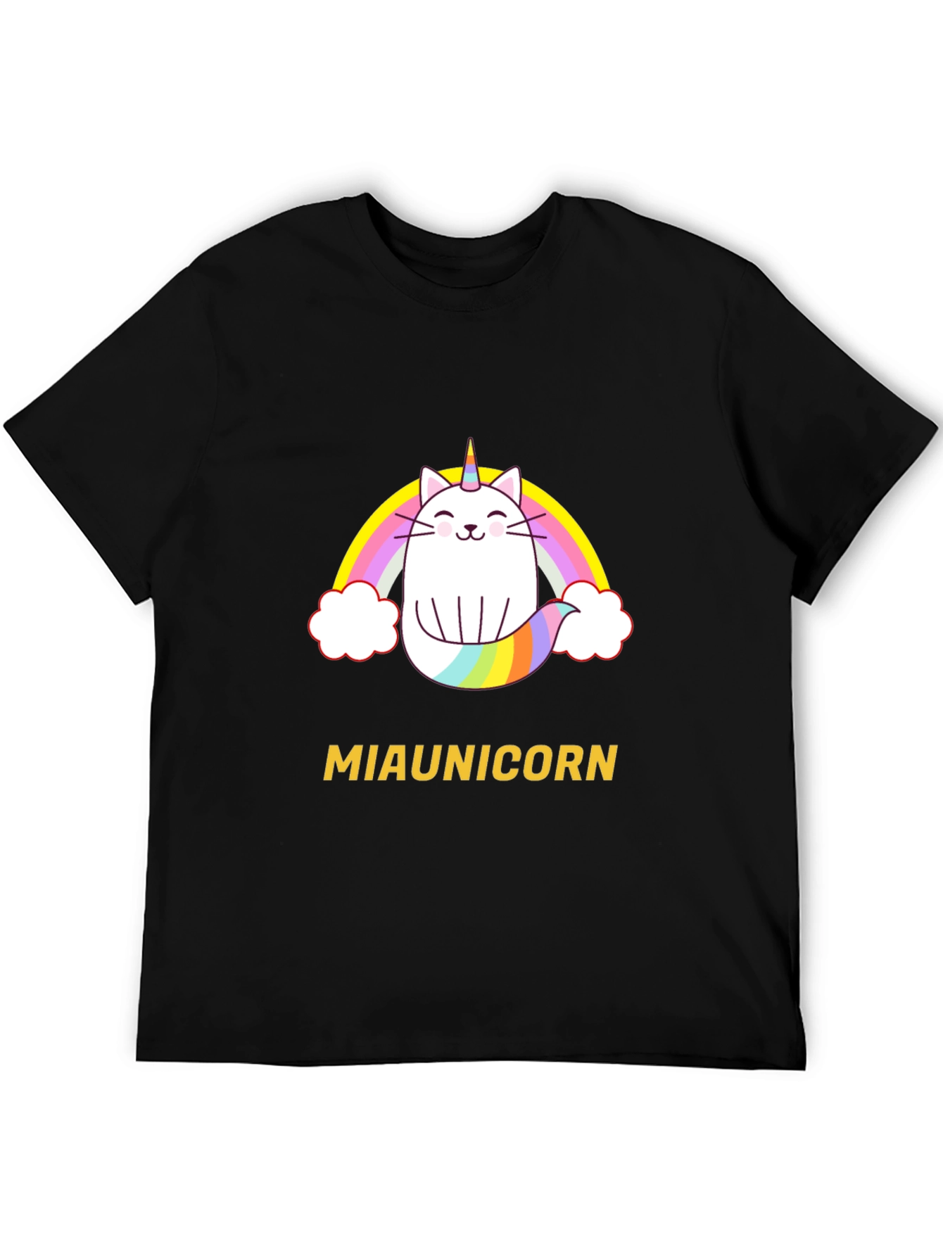 Miaunicorn Cat Rainbow T-Shirt