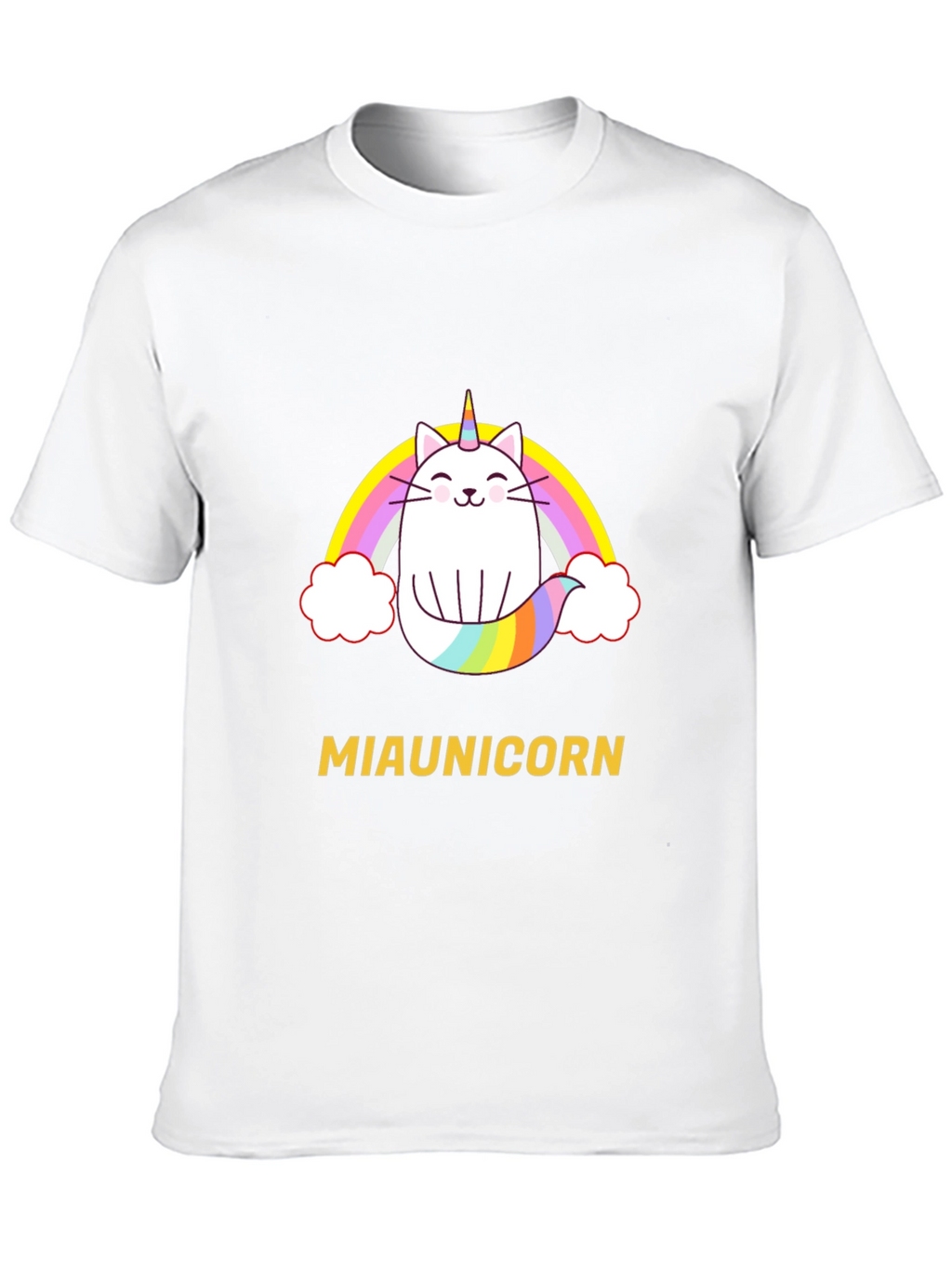 Miaunicorn Cat Rainbow T-Shirt