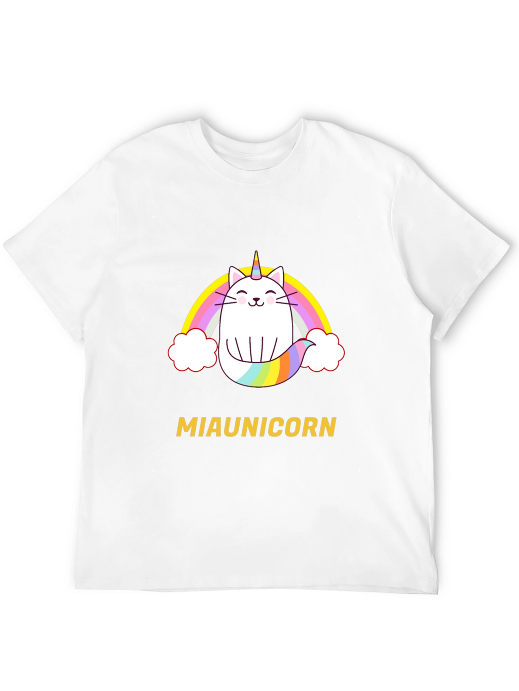 Miaunicorn Cat Rainbow T-Shirt
