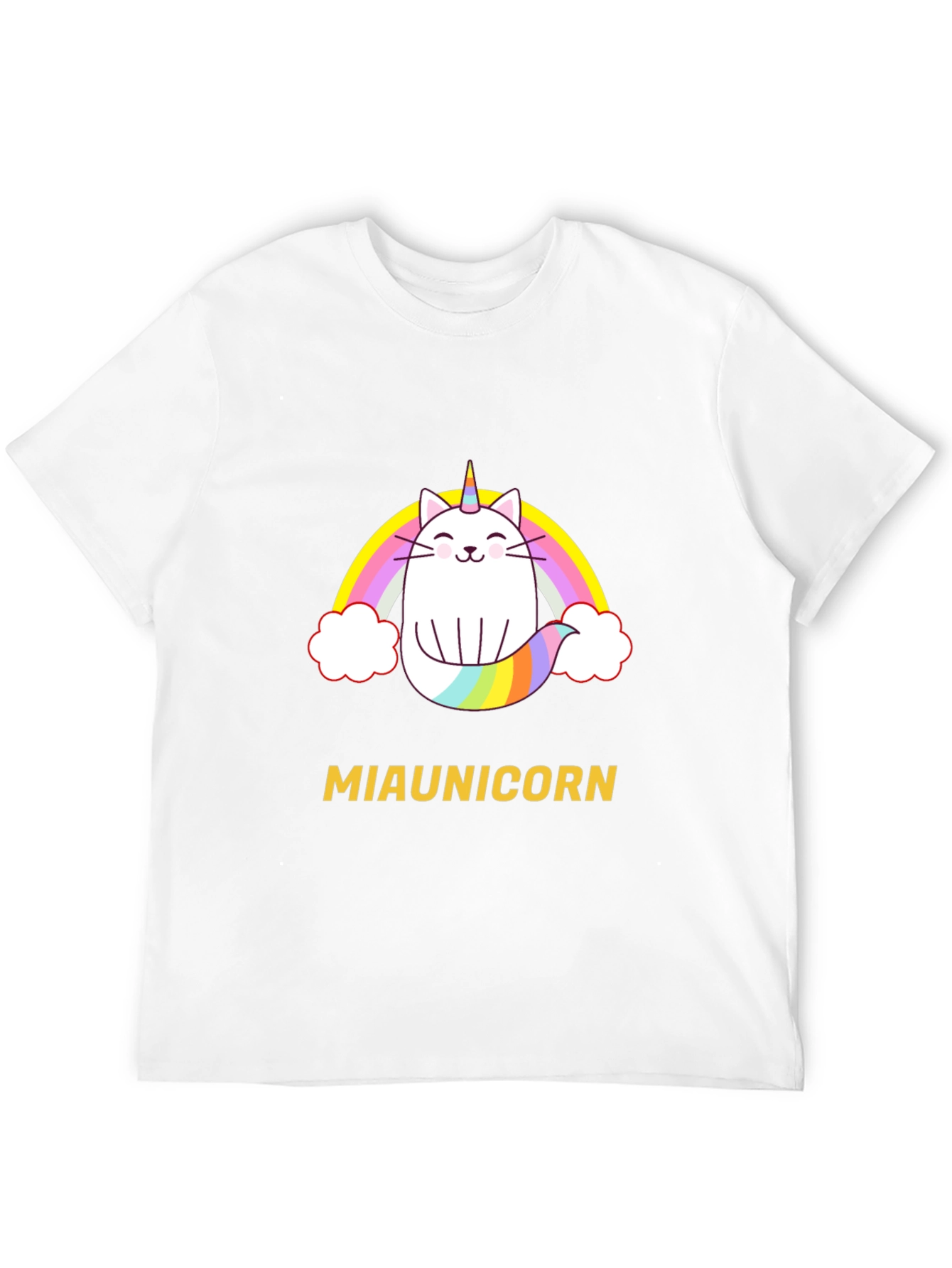 Miaunicorn Cat Rainbow T-Shirt
