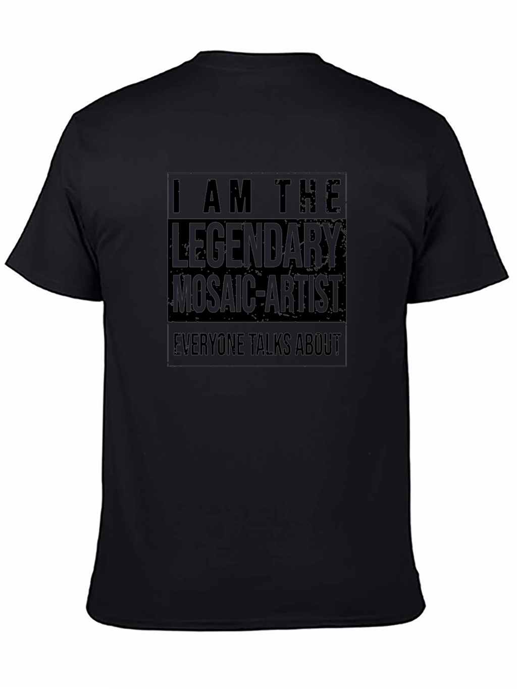 Legendary Mosaic Artist Graphic T-Shirt - Black