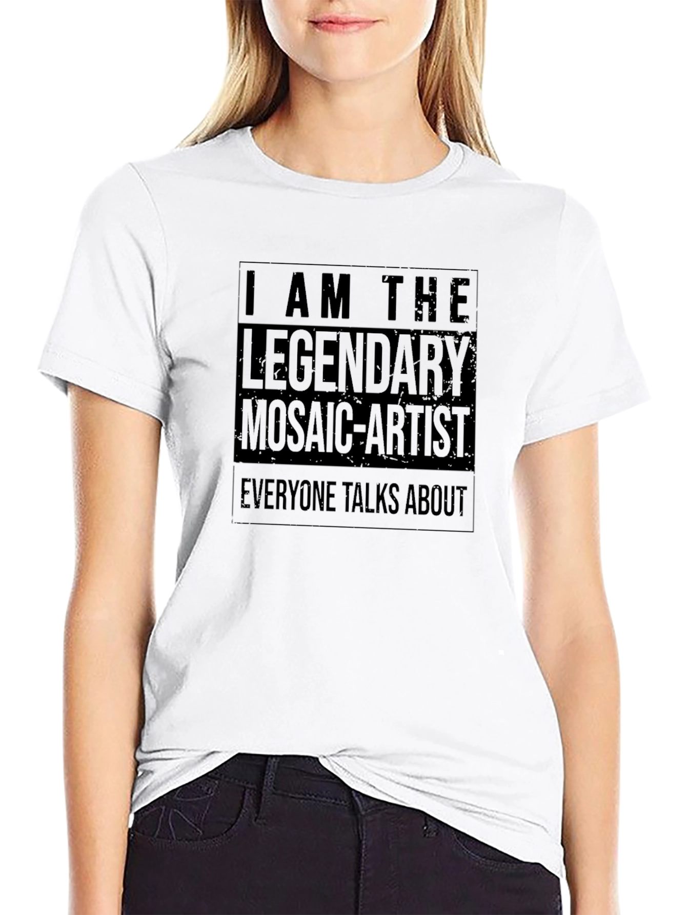 Legendary Mosaic Artist Graphic T-Shirt - Black