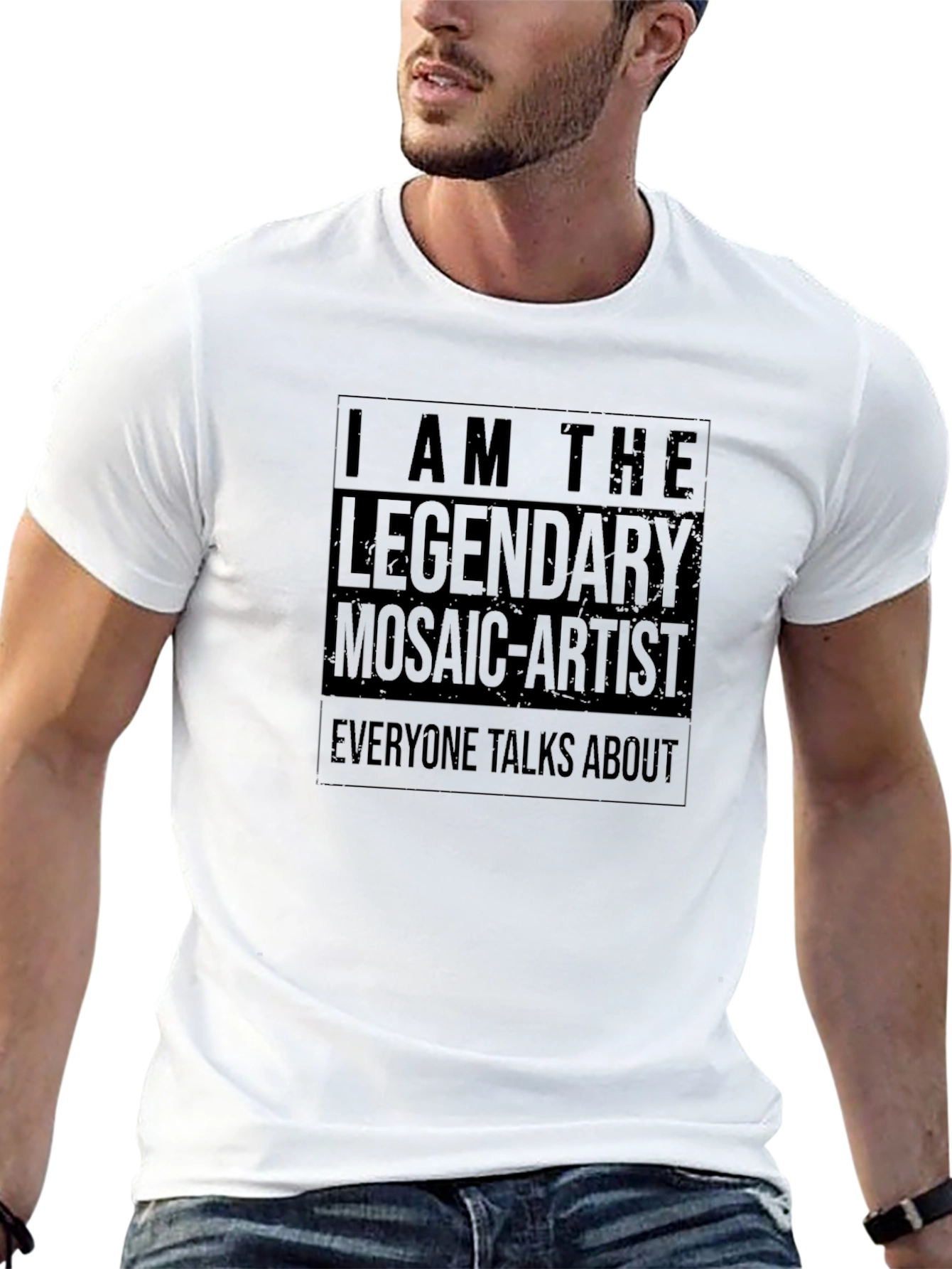 Legendary Mosaic Artist Graphic T-Shirt - Black