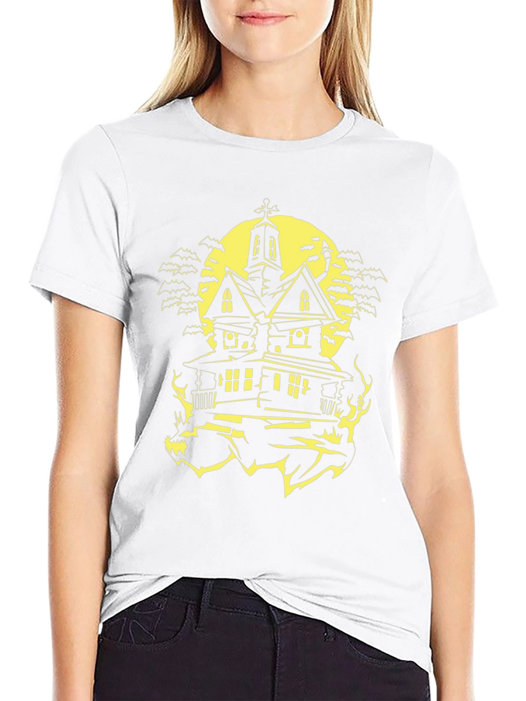 Halloween Haunted House T-Shirt - Spooky Season Tee