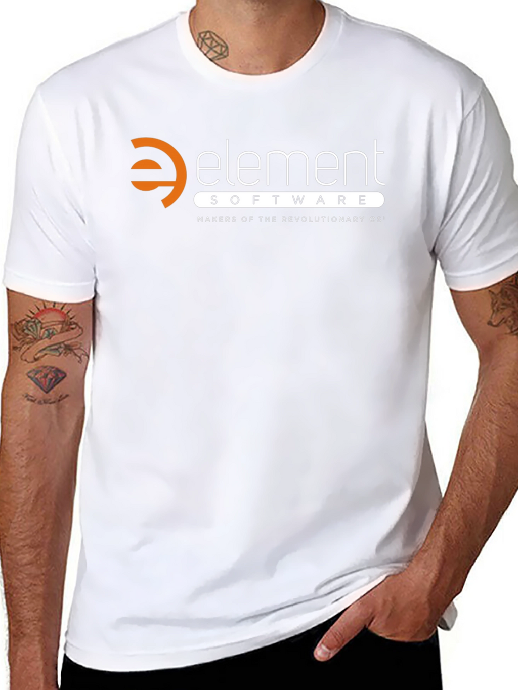 Element Software Black T-Shirt - Revolutionary OS