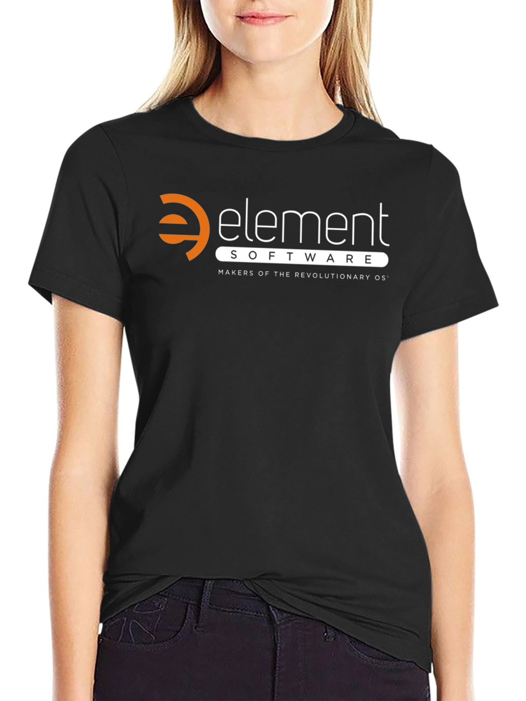 Element Software Black T-Shirt - Revolutionary OS