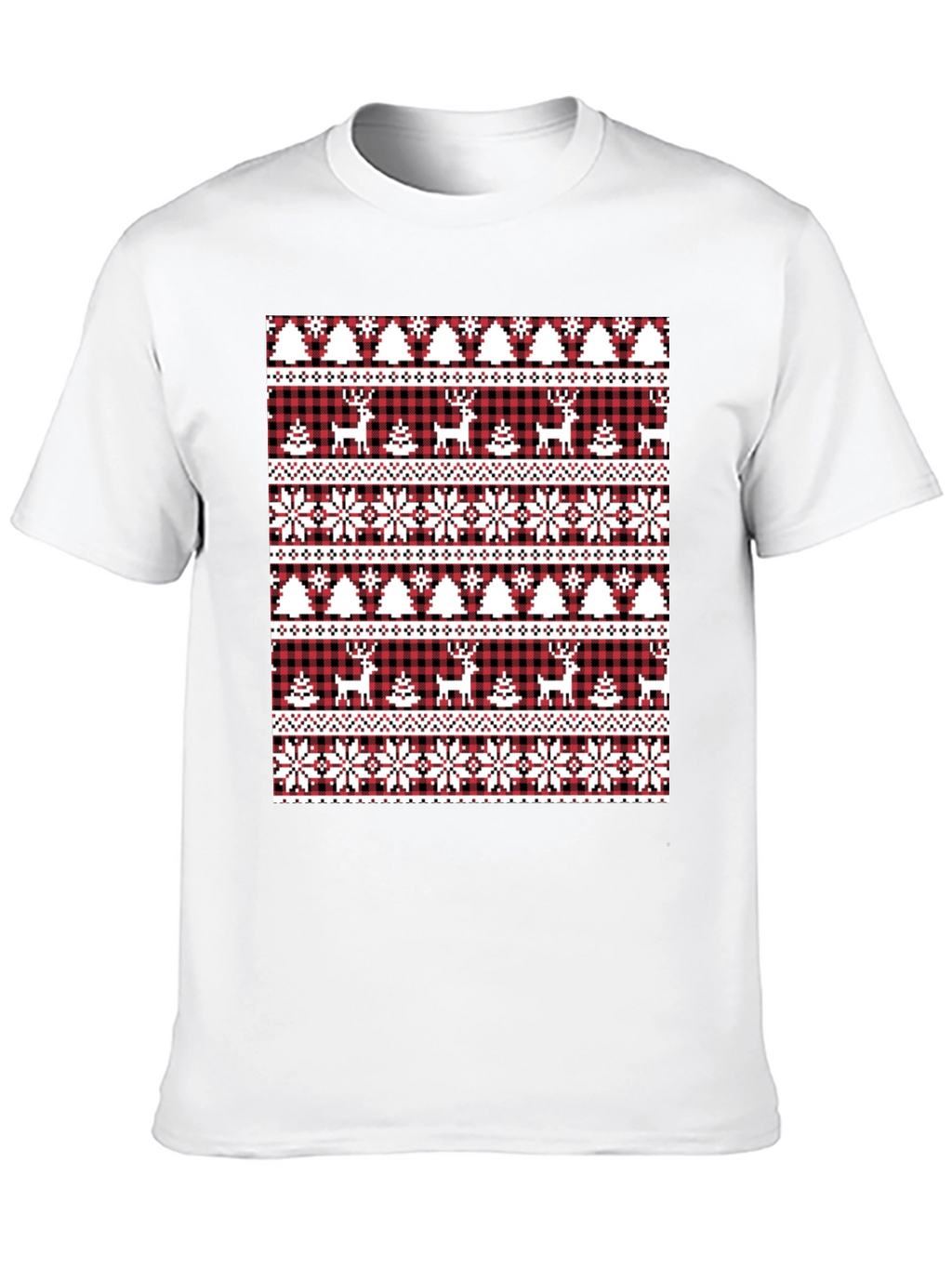 Festive Christmas Deer & Tree T-Shirt