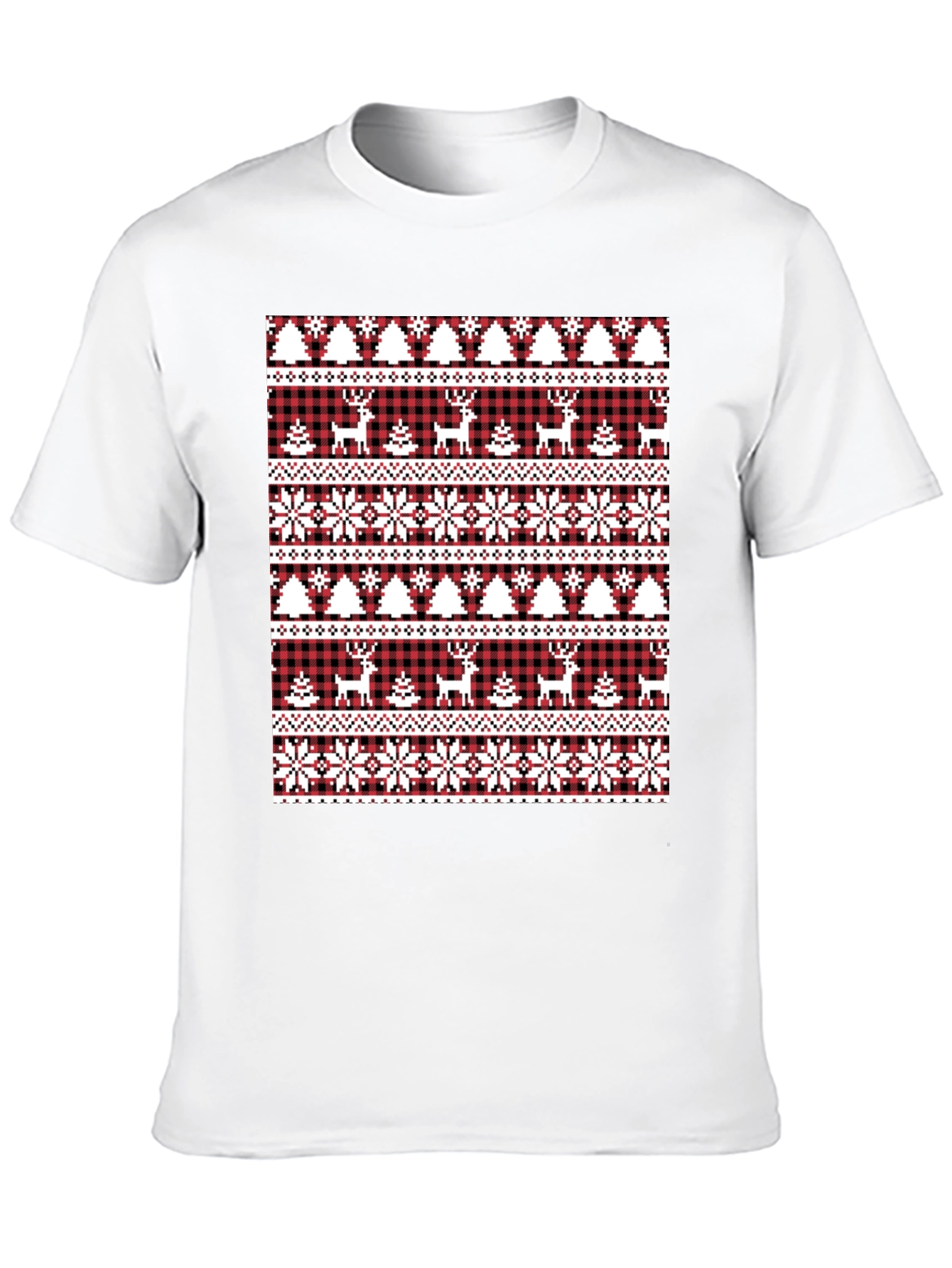 Festive Christmas Deer & Tree T-Shirt