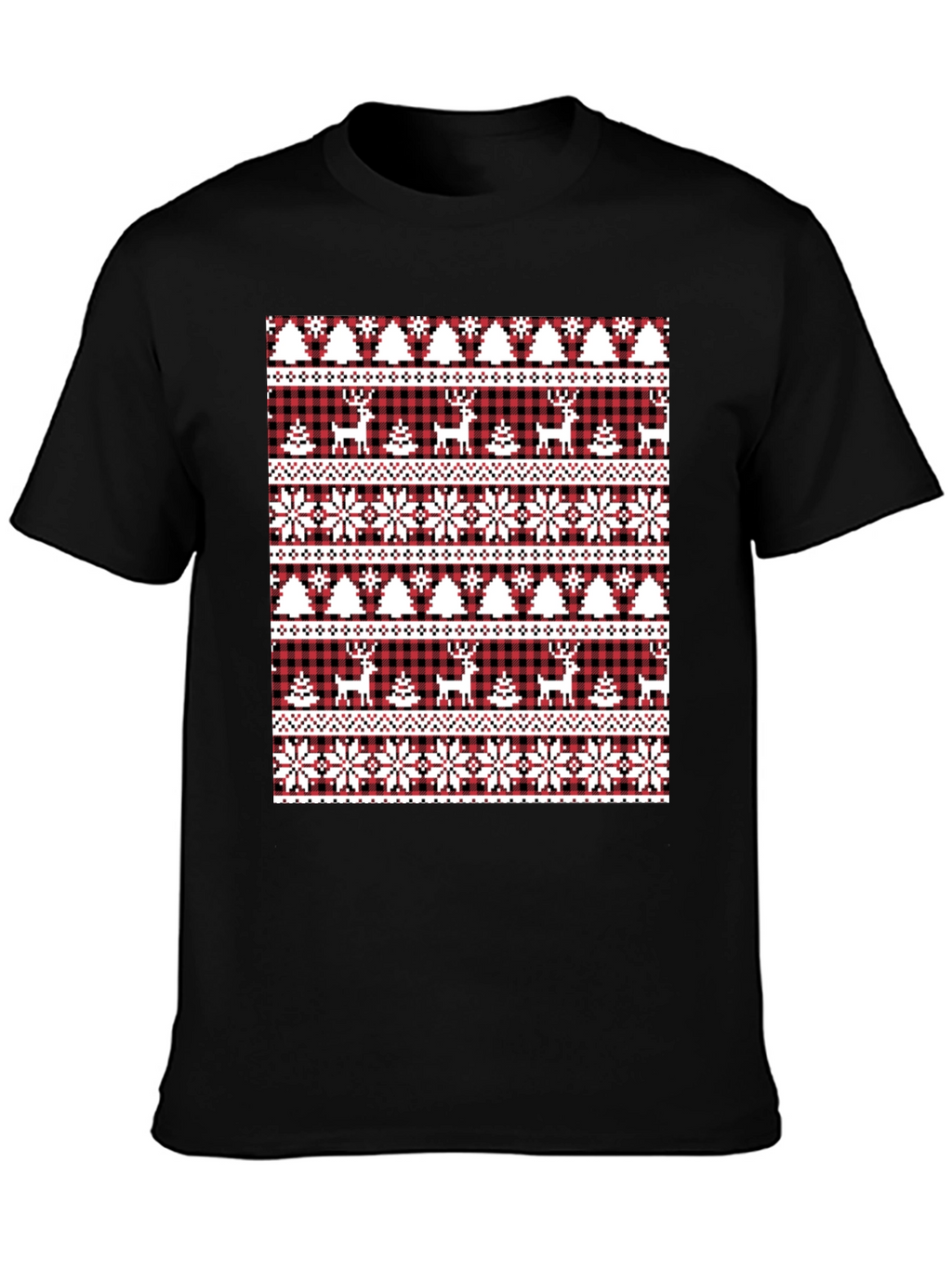Festive Christmas Deer & Tree T-Shirt