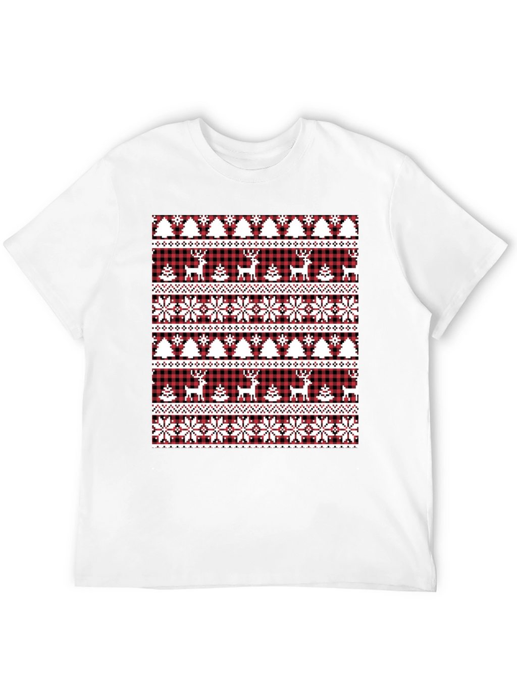Festive Christmas Deer & Tree T-Shirt