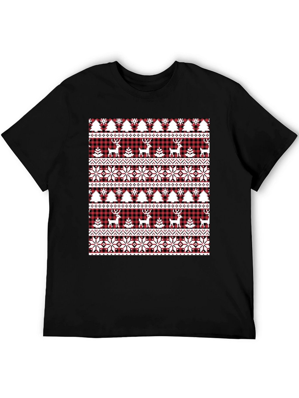Festive Christmas Deer & Tree T-Shirt