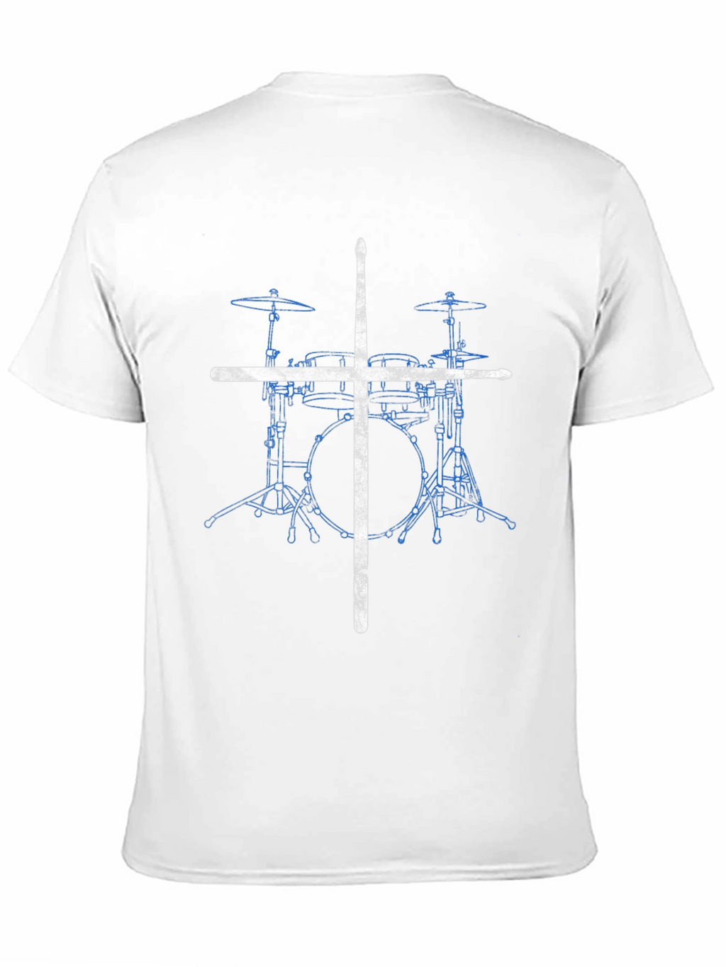 Drum Set T-Shirt with Drumsticks