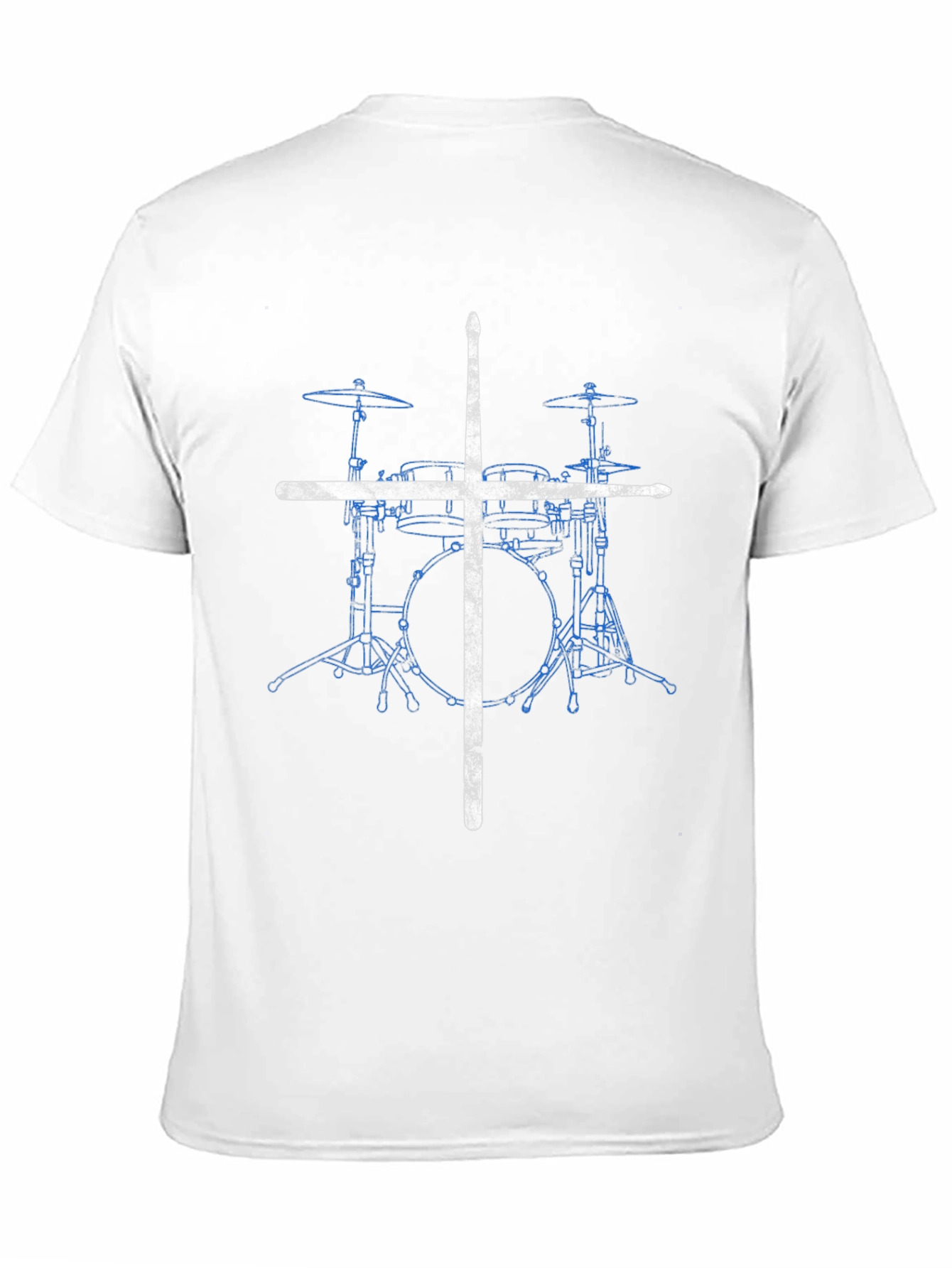 Drum Set T-Shirt with Drumsticks