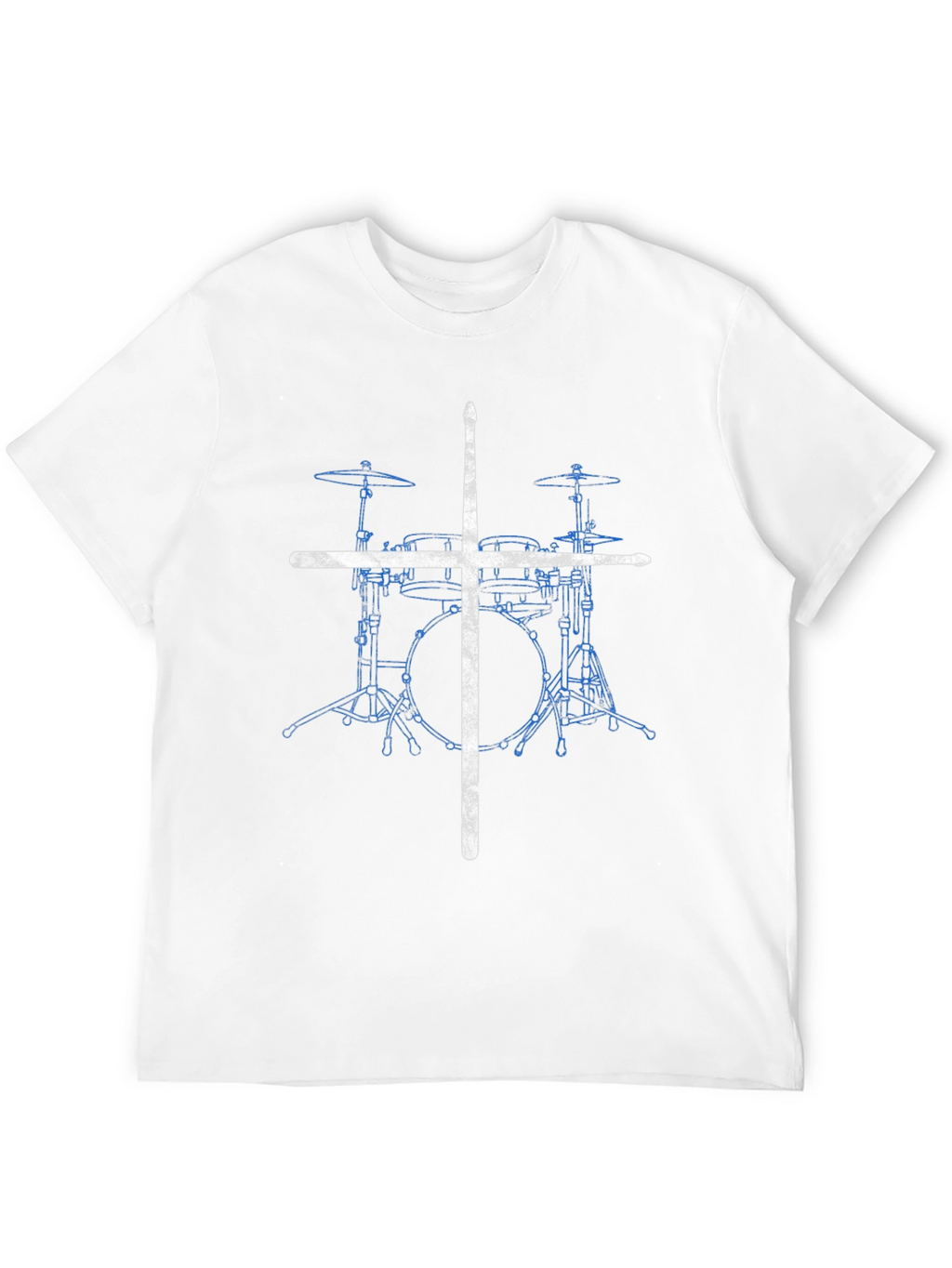 Drum Set T-Shirt with Drumsticks