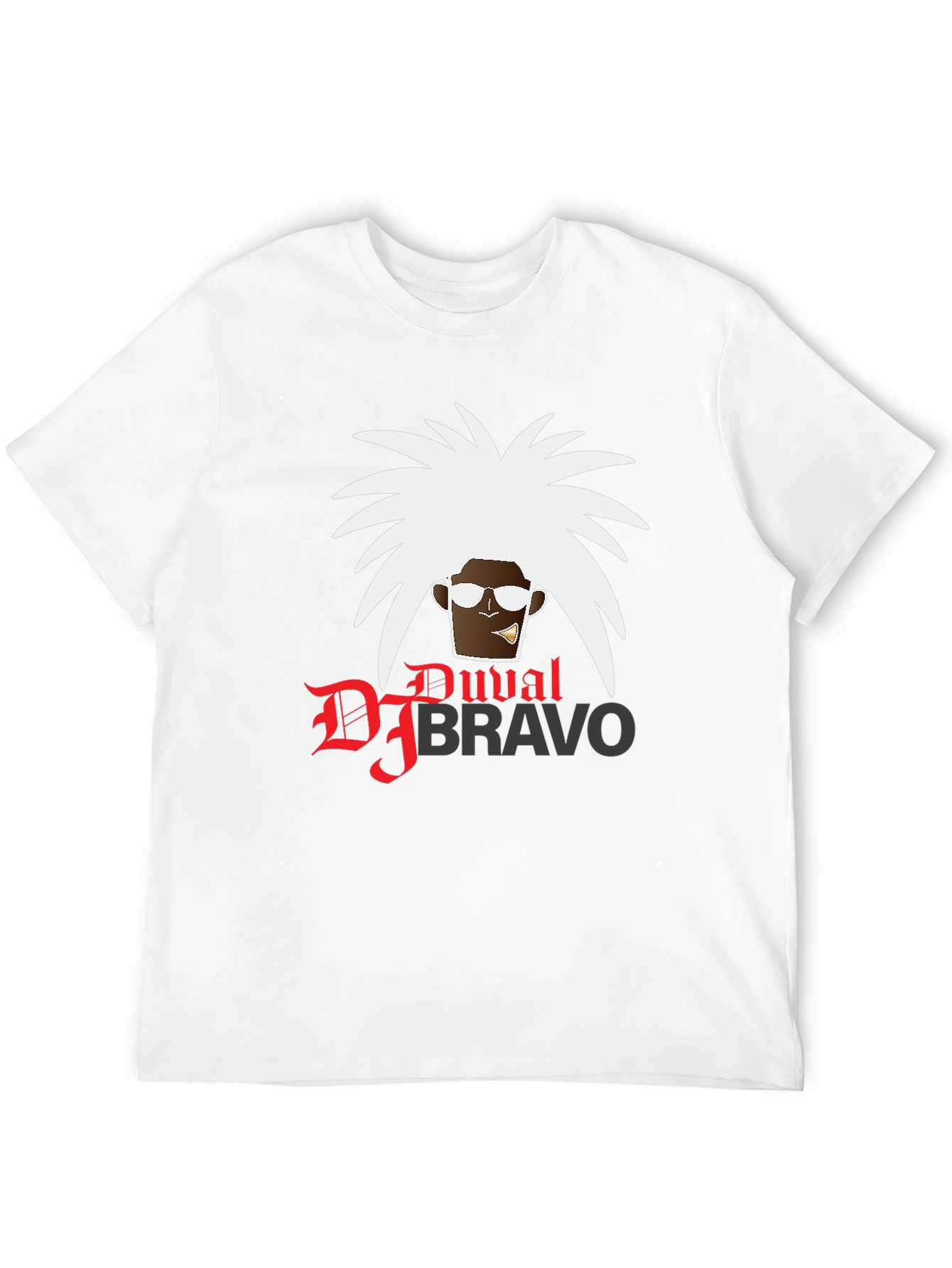 DJ Bravo T-Shirt - Black Cotton Graphic Tee