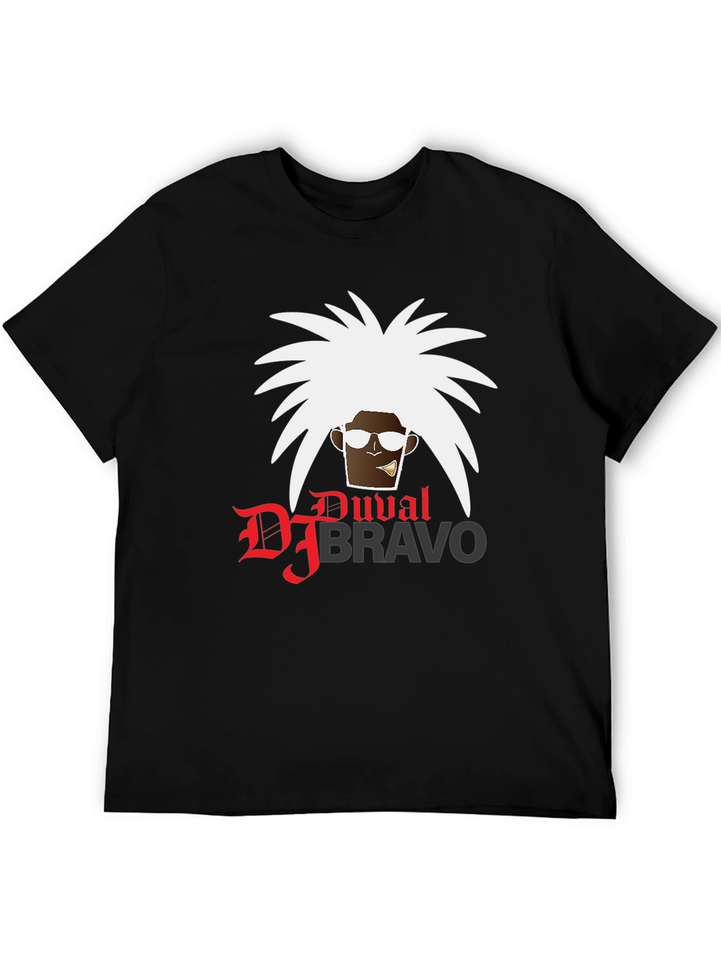 DJ Bravo T-Shirt - Black Cotton Graphic Tee
