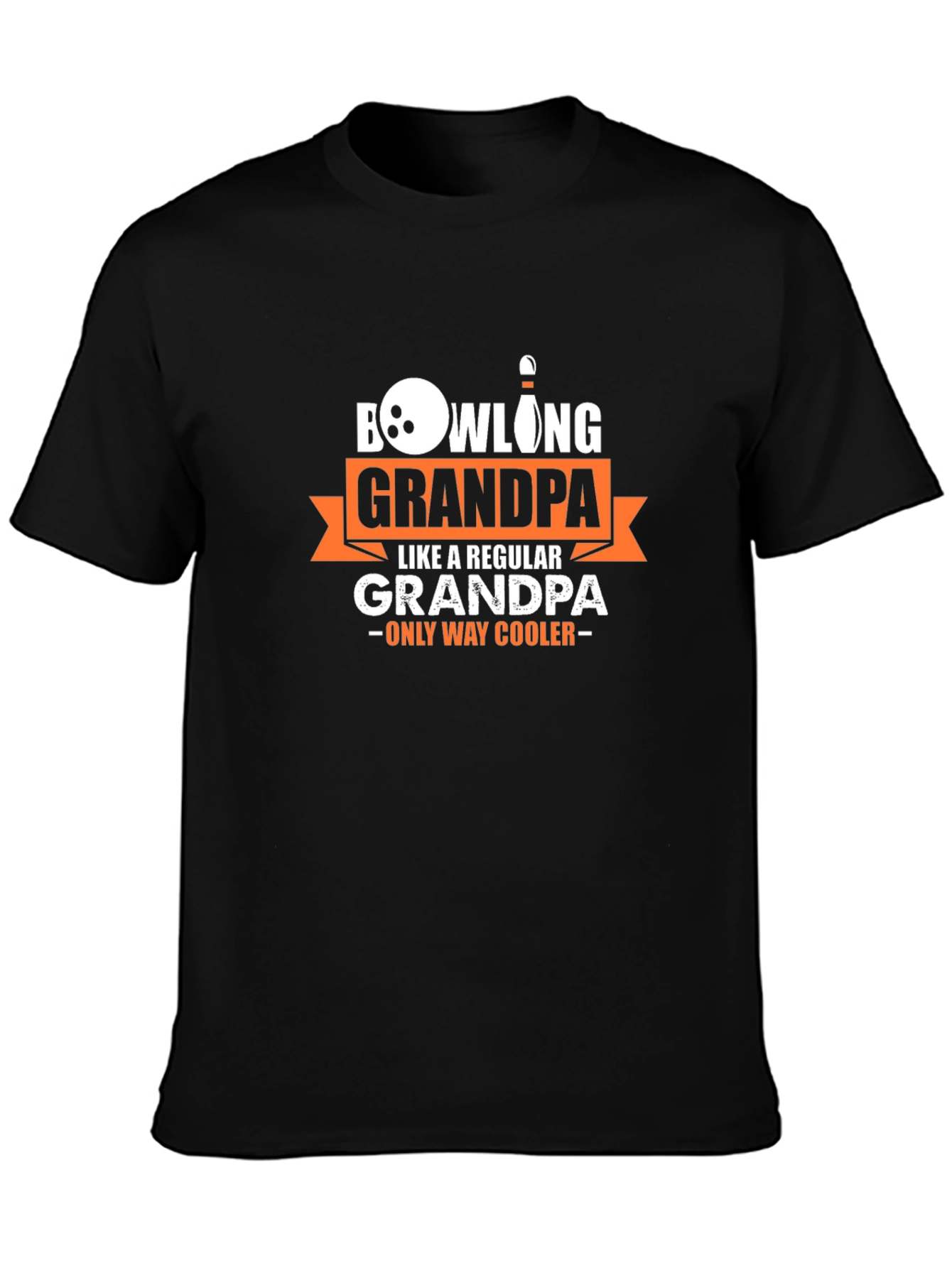 Bowling Grandpa T-Shirt - Regular Grandpa Only Way Cooler